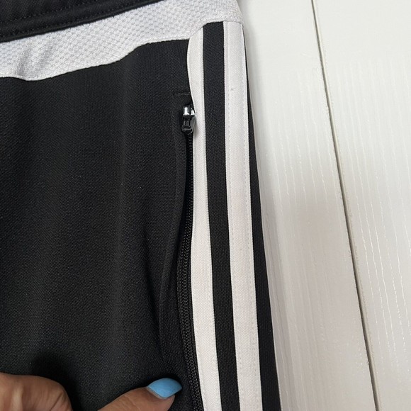 Adidas Climacool Womens Ankle Length Jogger Track Ankle Zip Black White Sz Small - Picture 6 of 10